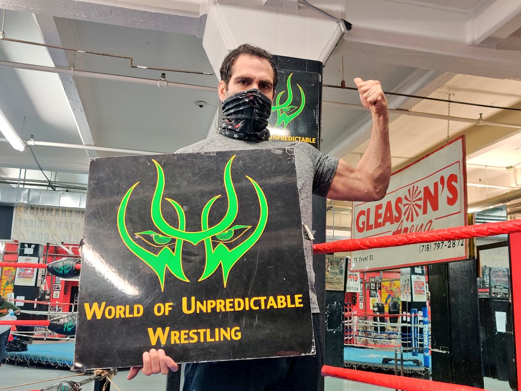Israel Joffe representing the World of Unpredictable Wrestling at Gleason's Gym